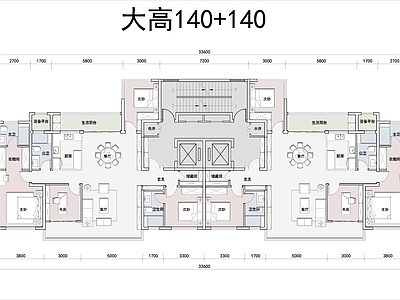 住宅楼建筑 T2小高140