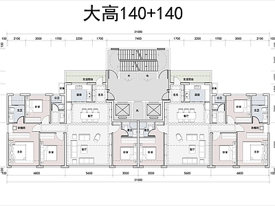 住宅楼建筑 T2大高140