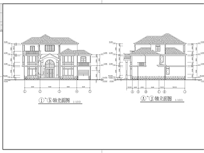 别墅建筑 别墅施工图