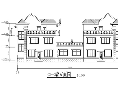 别墅建筑 别墅施工图