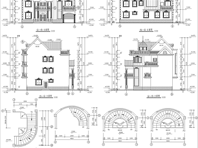 别墅建筑 别墅施工图