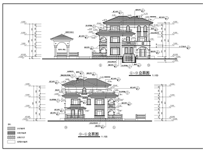 别墅建筑 别墅施工图