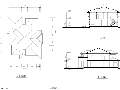 别墅建筑 别墅施工图
