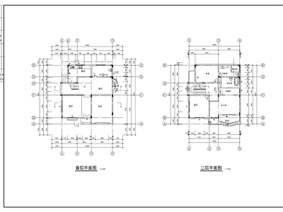 别墅建筑 别墅施工图