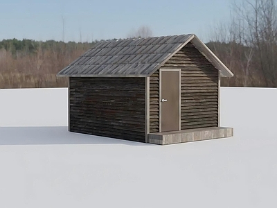 美式木屋 雪地小木屋
