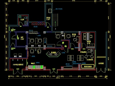 工装空间 信用社 全套施工图