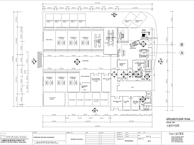 汽车4S店 汽车展厅钢结构图