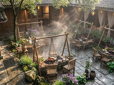 中式乡村庭院