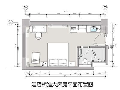 酒店客房 标准大床房 轻奢大床房 酒店客房