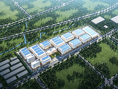 产业园建筑 产业园全套施工图 汽车零配件产业园 新能源汽车产业园 产业园 产业园