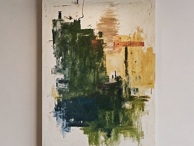 抽象表现主义油画 自然风装饰画