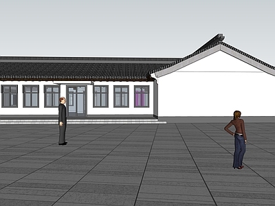 中式四合院 中式合院 四合院 古建
