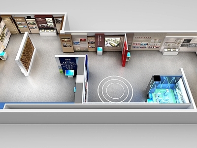 现代简约学校展厅 校史馆 党建展厅 荣誉室 地方志馆 院史馆