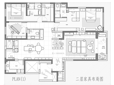 别墅 400平复式 方案图 平面图