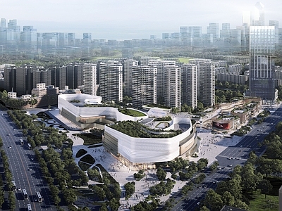现代主义商业综合体景观