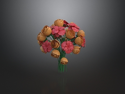 现代休憩花园 玫瑰花 花束 花卉 休憩花园 景观花卉