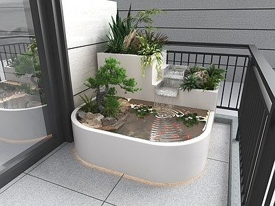 新中式景观其他水景设施 现代流水摆件 阳台玄关跌水 庭院循环水池 水景鱼缸摆件 民宿水景摆件