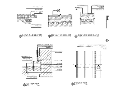 路面节点 园林地面通用做法