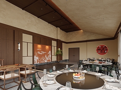 新中式中餐厅 新中式宴会厅 东南亚宴会厅 新中式过道 宴会厅