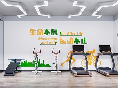 现代简约健身房 健身室 活动室 运动室