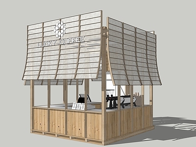 原木风咖啡厅 奶茶店 快闪店 文旅咖啡厅 售卖亭 网红咖啡厅