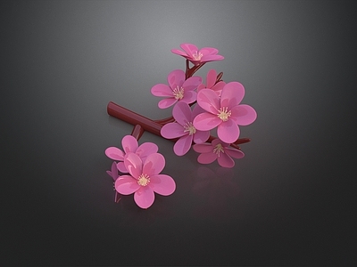 新中式花境 梅花 桃花 花卉 花境 花景