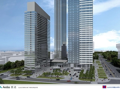 办公楼建筑 无锡太湖广场 高层办公楼 商业综合体