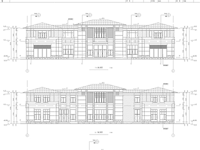 其他办公建筑 新中式社区 服务中心办公楼 两层办公楼