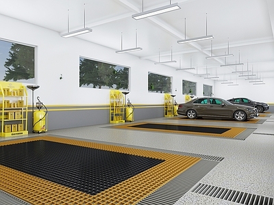 现代简约其他商业空间 洗车店 自助洗车