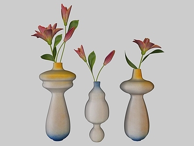 现代花瓶 装饰摆件 花艺 花瓶 花