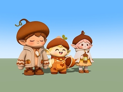 虚拟人物 栗子星人 板栗玩偶 IP 栗子