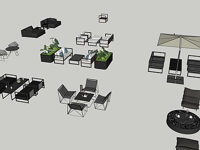 现代户外沙发 景观家具 户外家具