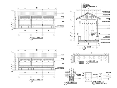 亭子图库 长廊 古建廊架 廊架