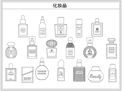 其他图库 化妆品香水护肤品
