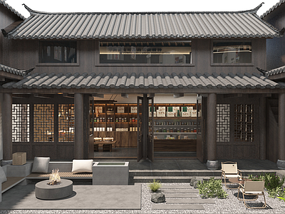新中式景观庭院