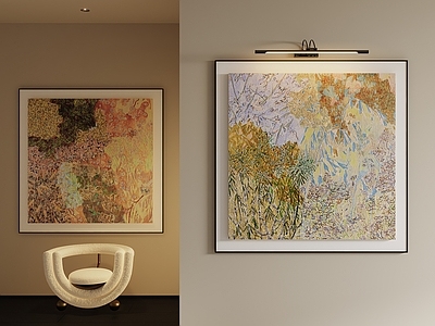 现代简约油画 高级感油画 手绘肌理画 抽象画 高端艺术挂画组合