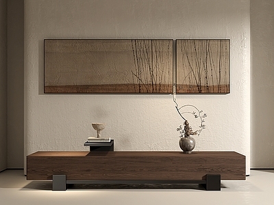 侘寂抽象挂画 长条肌理画组合 手绘装饰画 走道装饰画 客厅背景装饰画