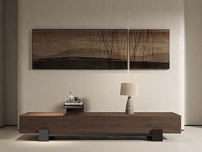 侘寂挂画组合 长条艺术挂画 抽象画 肌理画 油画 走道装饰画