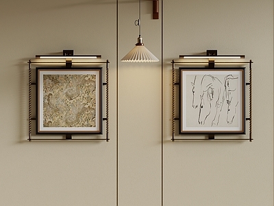 中古风画框 抽象画 沙发背景挂画 床头背景装饰画 肌理画 油画