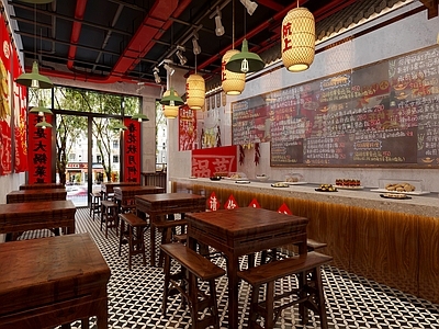 复古工业风中餐厅