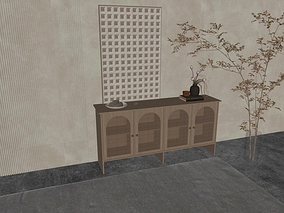 侘寂餐边柜 玄关柜 木头柜 家具柜