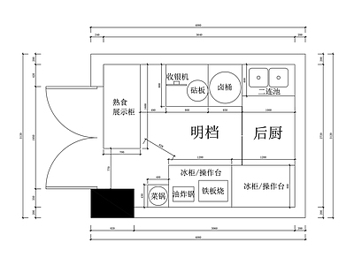 其他餐饮空间 卤味店 现代简约 卤味店布置图