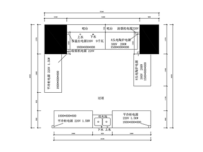 其他餐饮空间 酸菜鱼档口布置图