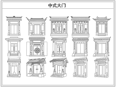 其他图库 中式庭院入户大门