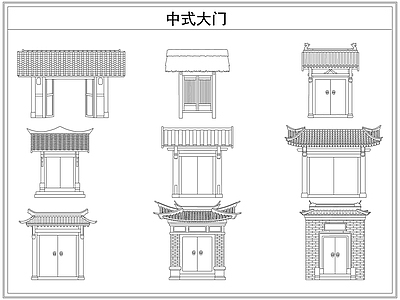 其他图库 中式庭院入户大门