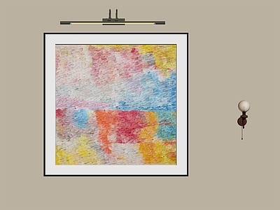中古风抽象画 多彩肌理油画 暖彩肌理装饰画 玄关色块装饰画 侘寂色块挂画 复古抽象挂画