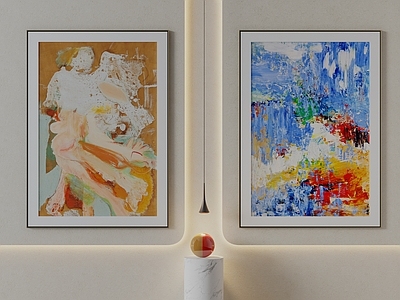 极简抽象挂画 竖版厚涂油画 色彩肌理挂画 玄关抽象油画 艺术色块装饰画 侘寂抽象油画