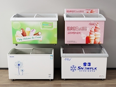 现代冰柜 冰柜 商用冰箱 冷冻柜 雪糕柜 冻柜