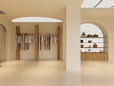 奶油风服装店