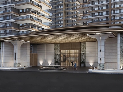现代小区建筑